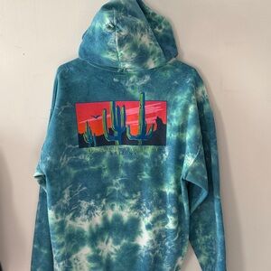 Death Valley tie dye hoodie sweatshirt